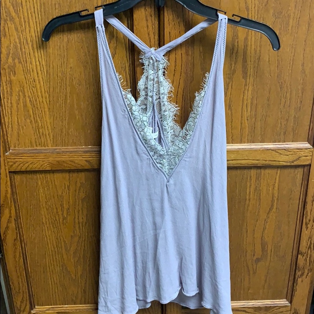 Super Cute Lavender Tank with Lace!!